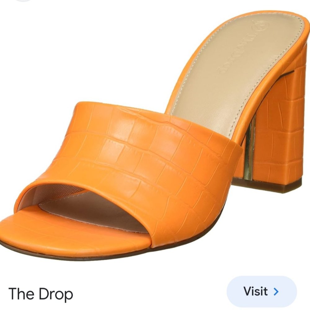 The Drop Block Heeled Mule